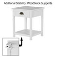 thumbnail image 4 of Somerset Home Single Drawer End Table Nightstand (White), 4 of 8