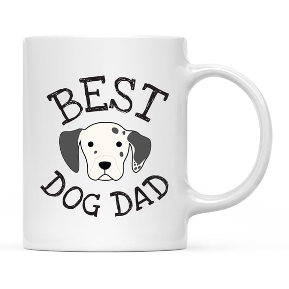 Koyal Wholesale Best Dog Dad Ceramic Coffee Mug, Dalmatian