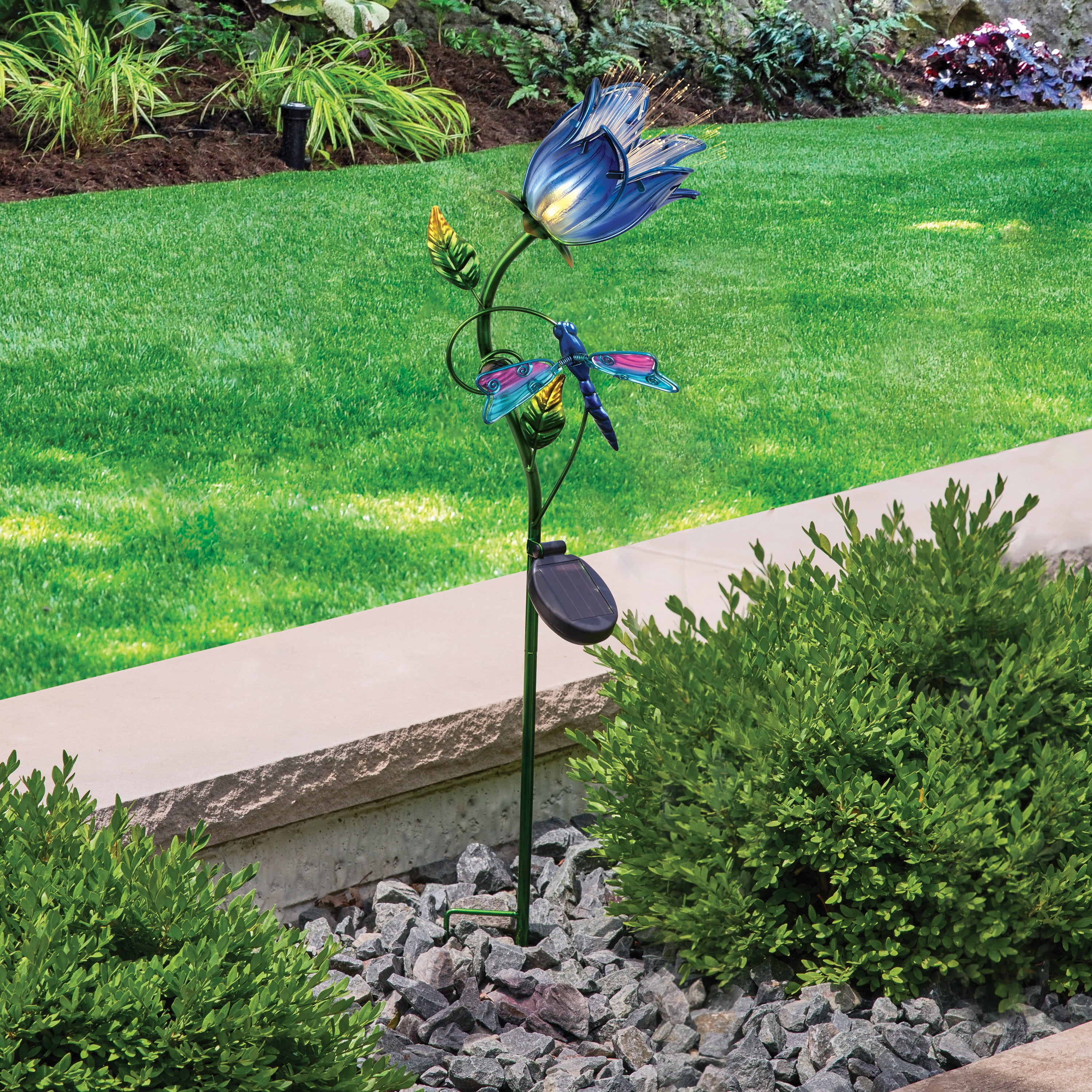 Better Homes & Gardens Blue Hibiscus Stake Light, 0.8 lb Weight