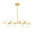 thumbnail image 2 of CWI Lighting 1020P36-16-602 16 Light Chandelier with Satin Gold Finish, Satin Gold Finish, 2 of 5
