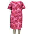 thumbnail image 1 of A Personal Touch Women's Plus Size Square Neck Lounging Dress - Pink Galaxy - 1X, 1 of 3