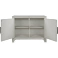 thumbnail image 2 of Storage Cabinet, Modern Console Table Sideboard with 2 Shelves and 2 Doors, 40 Inch Wide Sofa Table with 2 Handles and Smooth Tabletop Surface for Living Room Bathroom, Easy Assembly, Antique White, 2 of 7