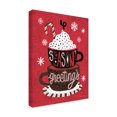 thumbnail image 2 of Trademark Fine Art 'Festive Holiday Cocoa Seasons Greetings' Canvas Art by Michael Mullan, 2 of 3