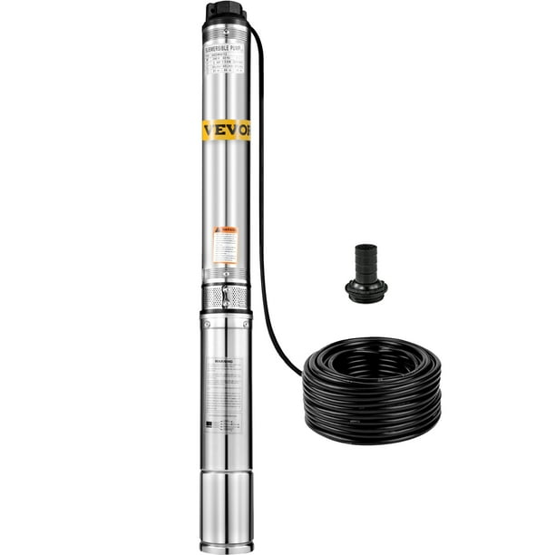 VEVORbrand Deep Well Pump 2 HP 220V Submersible Well Pump 440ft Head