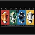 thumbnail image 2 of Junior's Harry Potter Hogwarts House Mascots  Cowl Neck Sweatshirt Black X Large, 2 of 4