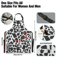 thumbnail image 3 of Cow Print Kitchen Apron with 2 Pockets Adjustable waterproof Cooking Aprons for Women Men Chef, 3 of 7