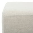 thumbnail image 7 of SAFAVIEH Elise Rustic Chic Rectangular Bench, Light Grey Linen/Black, 7 of 7