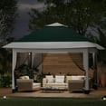 thumbnail image 5 of 12' x 12' Outdoor Gazebo Shelter, Pop Up Heavy Duty Double Roof Patio Gazebo with Netting and Curtains, Outdoor Patio Canopy for Lawn, Garden, Backyard, Deck, 5 of 7