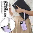 thumbnail image 4 of For Iphone 14 Pro Rfid Card Slot Phone Case With Long Lanyard(Purple),iPhone 14 Pro, 4 of 7