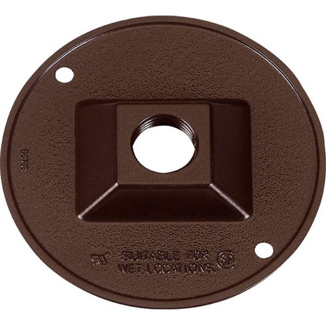 14381BR 4.25 in. Bronze Round Outlet Box Cover