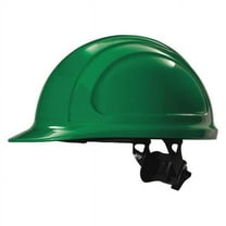 North Zone N20 Full Brim Hard Hat, Ratchet, Green