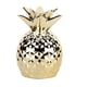 thumbnail image 1 of Hucha decorativa moderna para el hogar Escultura de cerámica dorada con forma de fruta, 1 of 8