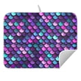 thumbnail image 5 of Ryvnso Glitter Scales Dish Drying Mat for Kitchen Countertop 18x24 Large Dish Pad Drainer Rack Dish Sink Mats, 5 of 7