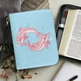 thumbnail image 4 of FOR U DESIGNS Dolphins Bible Case Bag Portable Bible Cases for Girls Kids Size Large Easy to Clean Bag Bible Protective with Handle Leather Bible Cover Case for Women Bible Accessories, 4 of 7