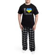 thumbnail image 5 of CafePress - I Love Ukraine Native Ukrainian Flag Pajamas - Men's Dark Loose Fit Cotton Pajama Set, 5 of 7