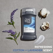 Dove Men+Care Deodorant Stick for Men Clean Comfort Aluminum Free with Moisturizing Cream, 3 oz