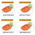 thumbnail image 2 of Colourtree Small Carrot Bed for Cats Dogs, Carrot Pet Bed, Creative Fluffy Carrot Boat Shape Pet Dog Cat Bed,Removable Cushion&nbsp;, 2 of 7