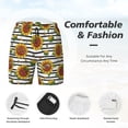 thumbnail image 4 of Kdxio Cute Sunflowers Print Men's Swim Trunks with Compression Liner 7 Inch Inseam Quick Dry Swim Shorts, 4 of 7