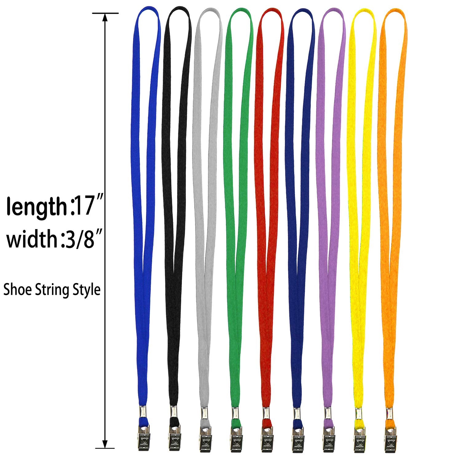 Badge Lanyards Neck Bulk Cruise Black Lanyard With Clip For Id Card Name Tags Holders (black  100 Pack)
