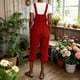 thumbnail image 2 of TaTaai Women's Casual Linen Texture Overall Shorts Loose Fit Sleeveless Shoulder Straps Cargo Jumpsuit with Side Pockets Elegant Comfortable All Season One-Piece Outfit Gift, 2 of 7