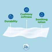 لوشن Puffs Plus لمناديل الوجه، 6 صناديق عائلية، 124 منديلًا في كل صندوق