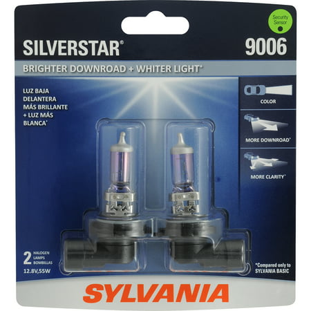 SYLVANIA 9006 SilverStar Headlight, Contains 2 (Best 9006 Headlight Bulb)