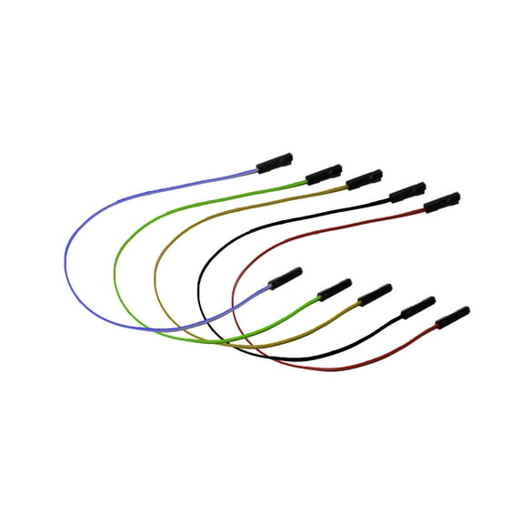 HobbyFlip 20cm Wires Female to Female Connector Jumper Wire Cable 1p to 1p 5 Colors Compatible with RC Aircraft