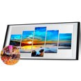 thumbnail image 2 of Cuadros Decorativos 5D DIY Sea Sunrise 5 Paneles Diamond Painting Full Round Drill Mosaic (C262) Tmvgtek embutido en tela, 2 of 9