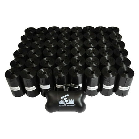 UPC: 0797734676662 | Downtown Pet Supply Dog Poop Bags with Free Poop Bag Holder  Black  960 Ct