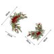 thumbnail image 3 of Cateissary Hermosa flor artificial colgante Swag Rose y Gypsophila para fiesta de boda Kits de decoración para fiestas Rosa roja grande 60x35cm, 3 of 6
