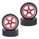thumbnail image 5 of Accesorios de actualización de llantas y neumáticos resistentes al desgaste universales para Wltoys RC Rojo, 5 of 7