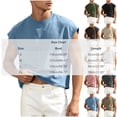 thumbnail image 3 of Kalauyu Sleeveless Athletic Tank Tops for Men Round Neck Cotton Blend Loose Summer Breathable Solid Color Workout Sleeveless Tees, 3 of 9