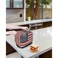 thumbnail image 4 of Fsddascl Vintage American Flag Toaster Cover 4 Slice, Large Kitchen Appliance Covers, Country Wooden US Flag Toaster Oven Cover with Loop, Bread Machine Cover Polyester Dust Cover Protection, 4 of 5