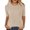 Beige, variant on off The Shoulder Tops for Women Plus Size Sweater Women’S Ribbed 5 Point Sleeve Pullover T Shirt Top Soft Casual Fashion Tee for Everyday Wear Womens Shirts Long Sleeve Button Up