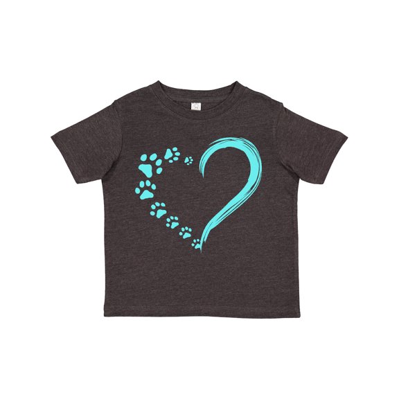 Inktastic Paw Print Heart Boys or Girls Toddler T-Shirt