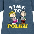 thumbnail image 3 of Peanuts - Time To Polka - Toddler & Youth Girls Fleece Dress, 3 of 6