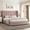 Pink, variant on 4 EVER WINNER Full Size Bed Frame, Pink Full Bed Frame, Modern Upholstered Platform Bed Frame with Button Wingback Headboard, Pink
