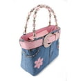 thumbnail image 3 of Denim Jean Purse W/ Belt & Key Chain/Flower - BG-BJ113MPK (BG-ABJ13MPK), 3 of 4