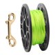 thumbnail image 5 of Carrete de buceo fluorescente verde, plástico, cobre, doble extremo, gancho P, cable de 30 metros, color negro., 5 of 14