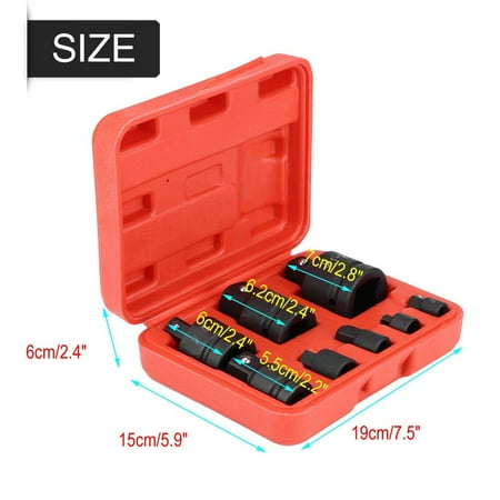 

8pc Socket Convertor Adapter Set For Convenient Socket Size Conversion