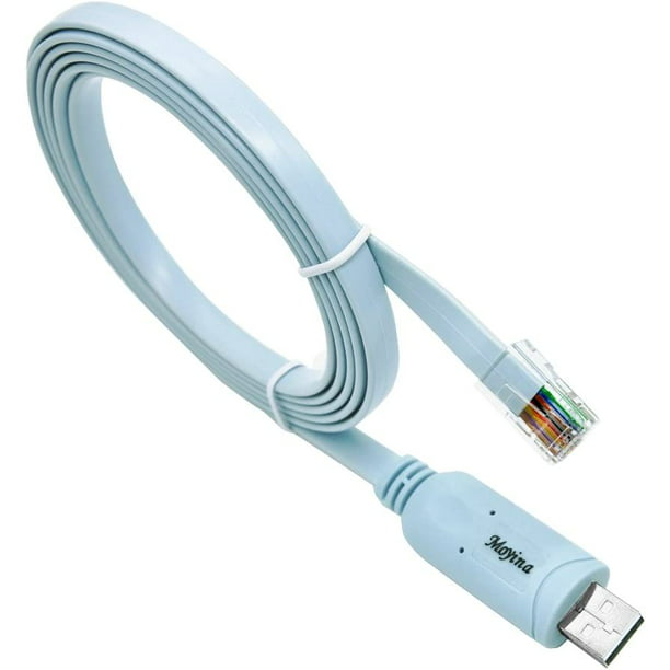 USB Console USB to RJ45 Cable Essential Accesory Cisco, NETGEAR, Ubiquity, LINKSYS, TP-Link Routers/Switches Walmart.com