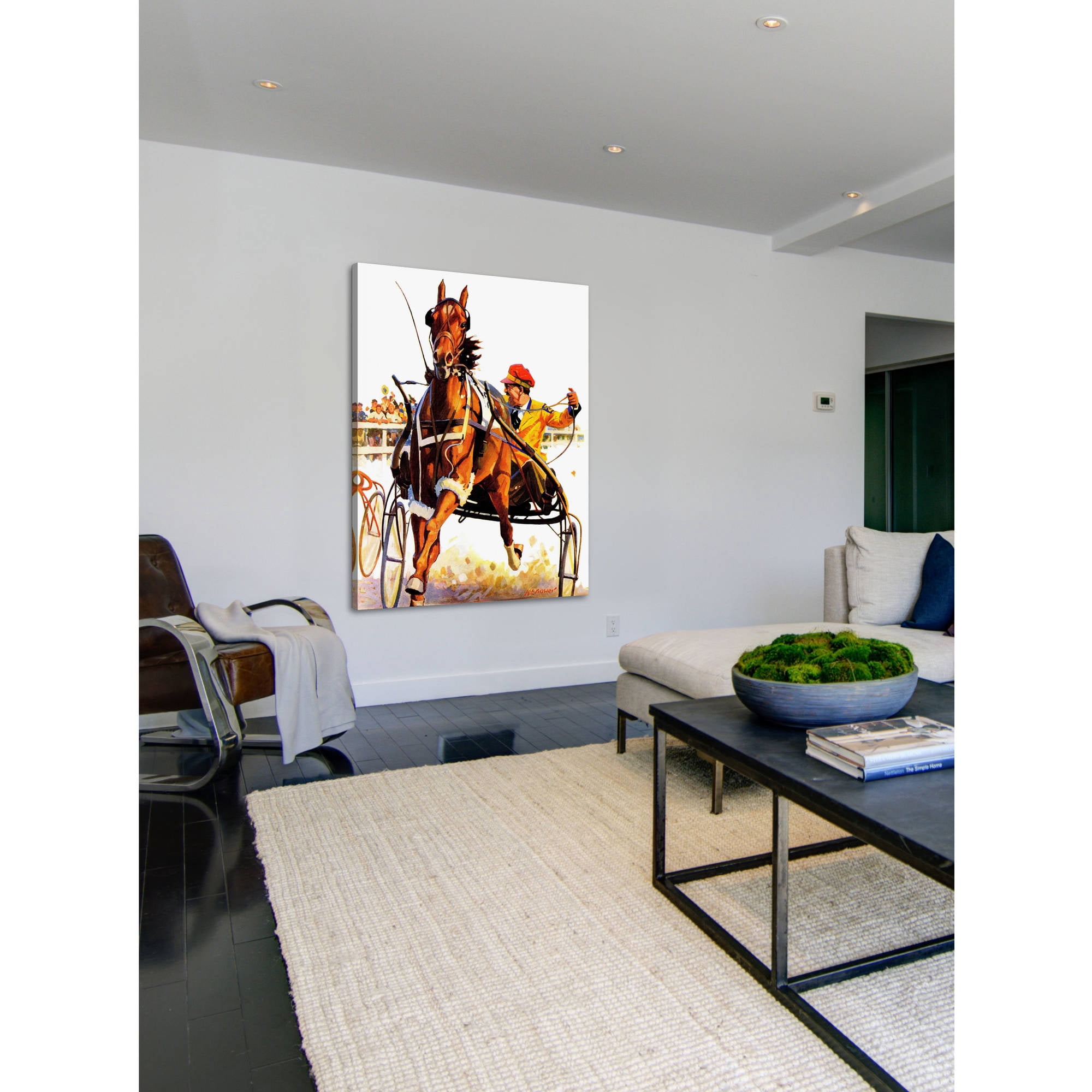 Marmont Hill Harness Race by Maurice Bower Painting Print on Canvas
