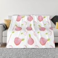 thumbnail image 3 of Throw Blanket for Couch, Onion Pattern cartoon Super Soft Fuzzy Comfy Warm Throw Blanket, Cuteness Lightweight Cozy Plush Flannel Blanket & Throws for Sofa and Bed All Season, 3 of 5