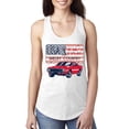 thumbnail image 2 of Wild Bobby Ford Shelby Vintage USA Country Plate Women Racerback Tank Top, 2 of 6