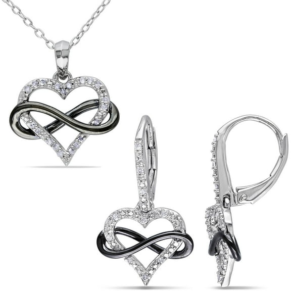 Everly Women's Diamond Sterling Silver Jewelry Set