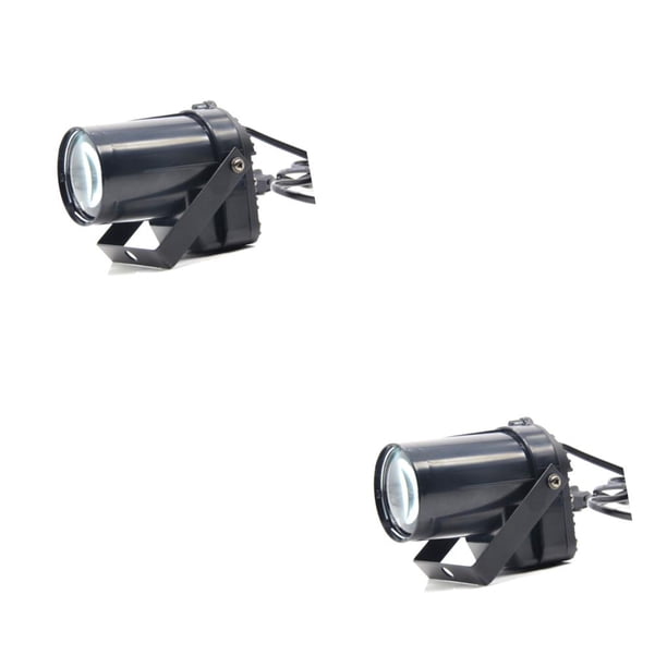 Monstrate Focos LED RGB, proyector de haz de espectáculo de fiesta brillante reutilizable, luces de escenario compactas portátiles ajustables Enchufe de EE. UU. 2piezas