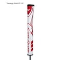 thumbnail image 2 of SuperStroke Zenergy Pistol 1.0 Golf Putter Grip with No Taper Enhanced SPYNE Technology, New Multi-Zone Texturing and Tech-Port, White/Red, 2 of 2