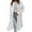 White, variant on QUNYINEY Winter Coats for Women Plus Size Long Corduroy Gray Trench Coat Loose Fit Long Sleeve with Pockets Turndown Collar Single Breasted Women Jacket