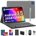 thumbnail image 1 of Tablette Android 15 2026 avec Clavier - 26 Go+256 Go+2 To Extensible, Octa-Core, Gemini AI, Wi-Fi 2.4G/5G, 8000mAh, Widevine L1, Double Arrivée, 1 of 8