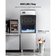 thumbnail image 3 of Commercial Ice Maker Machine - Head 400 lbs/Day Self-Cleaning Ice Machine, 3 of 6